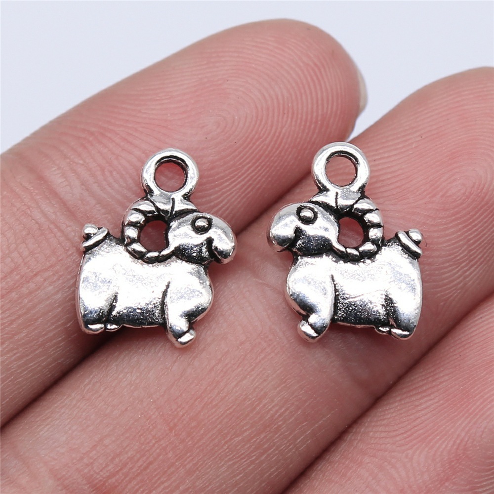 Vintage Urban Fashion - 10pcs 11x14mm Antique Silver Color Sheep