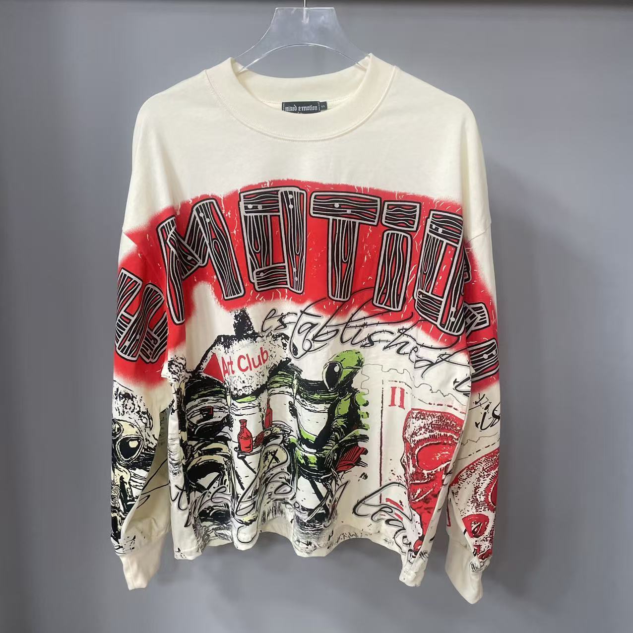 Vintage Fashion Design - High Quality Designer MIXED-EMOTION Long sleeved