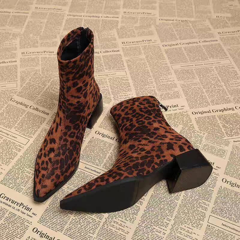 Vintage Fashion Designers - New Low Heel Women Mordern Ankle