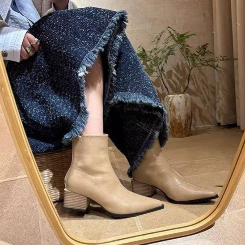 Vintage Fashion Design - 2026 Street Style Designer Vintage Pointed