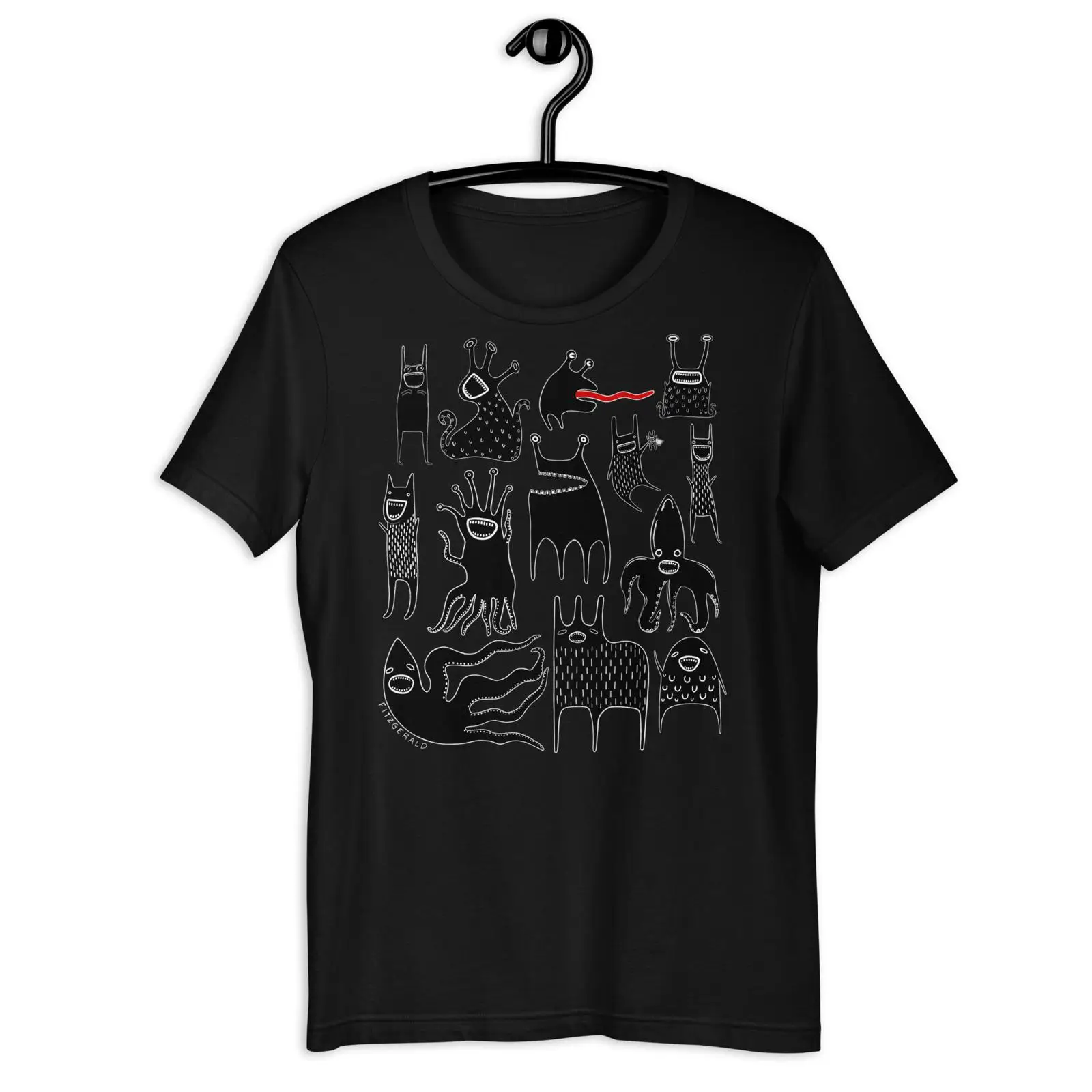 Kawaii Goth Monster T Shirt Qu - огляд і ціна Quirky Vintage Fashion