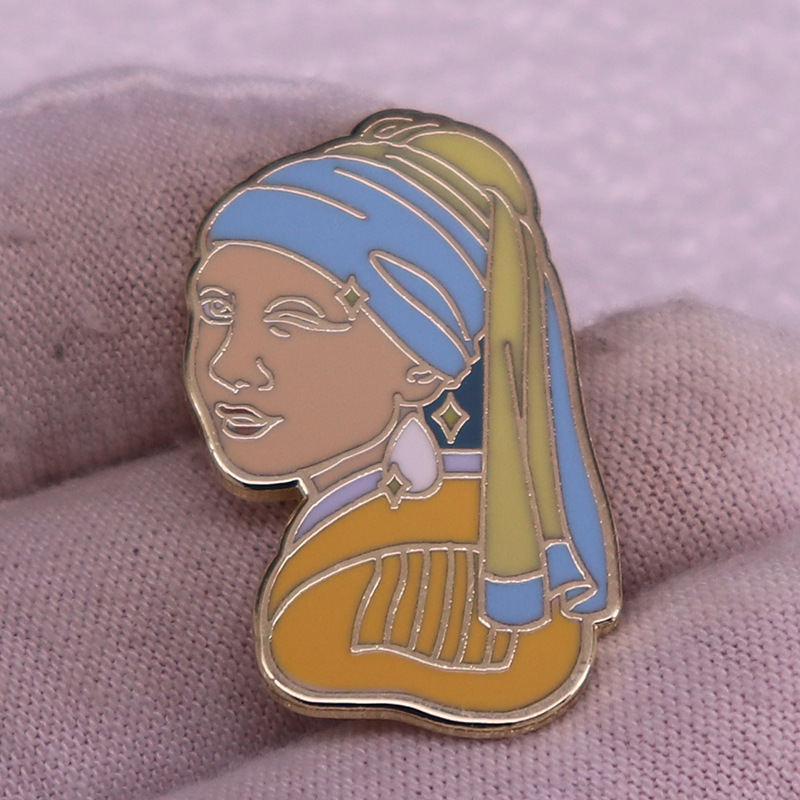 Hard Enamel Pins Classic Art B - огляд і ціна Vintage Fashion Illustration