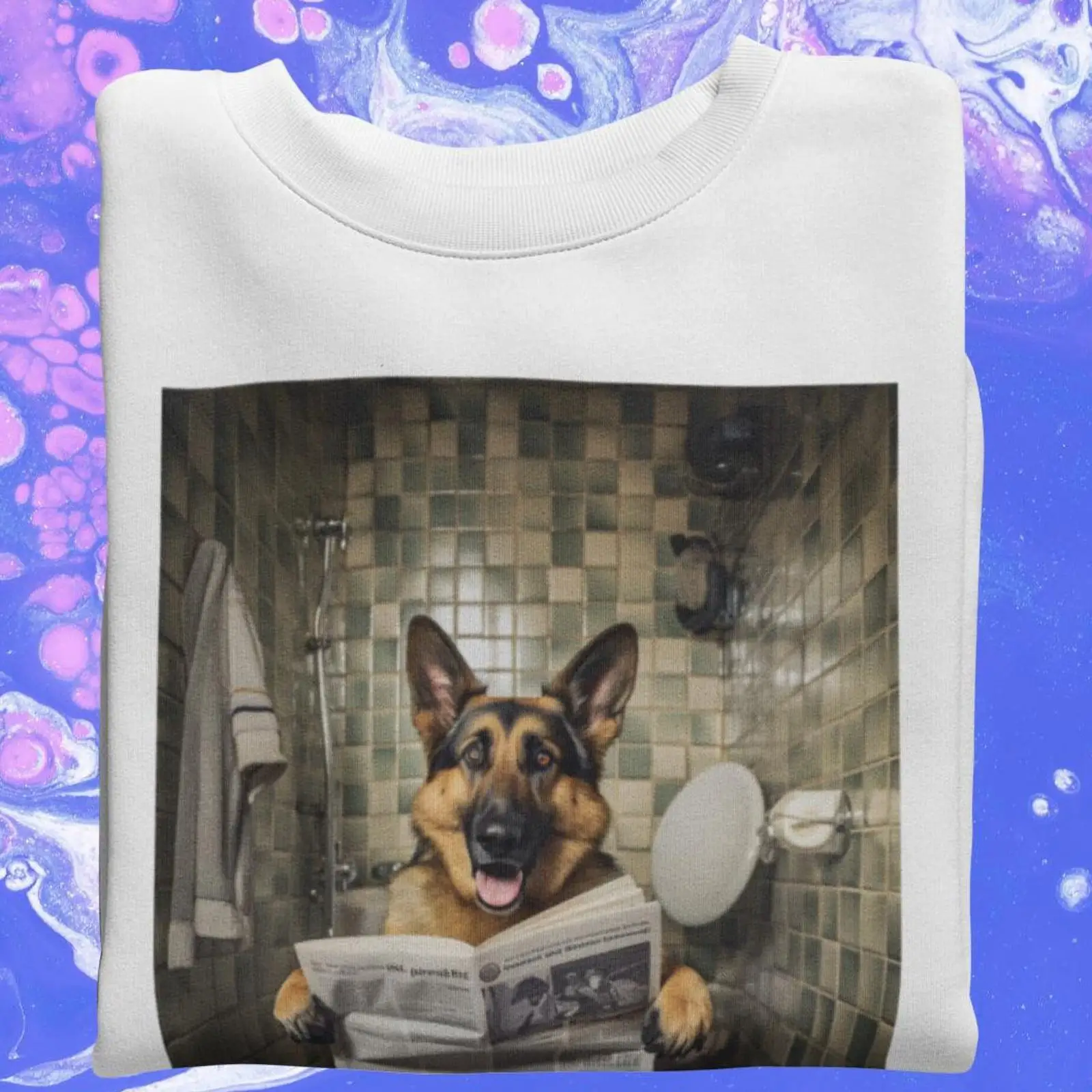 Funny German Shepherd T shirt  - огляд і ціна Quirky Vintage Fashion