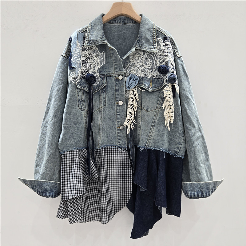 SuperAen Autumn 2025 New Women - огляд і ціна Patchwork Jean Jacket