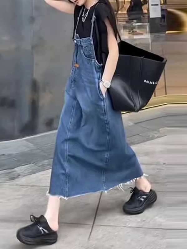 Vintage American Denim Overall - огляд і ціна Denim Skirt Midi Vintage