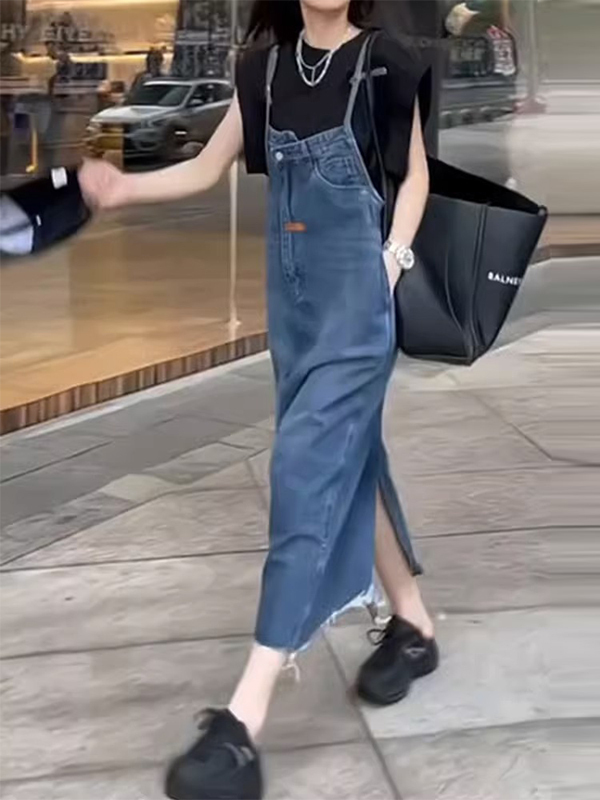 Vintage American Denim Overall - огляд і ціна Denim Skirt Midi Vintage