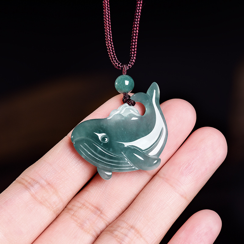 Natural Burmese Jadeite Whale  - огляд і ціна Vintage Fashion Necklace