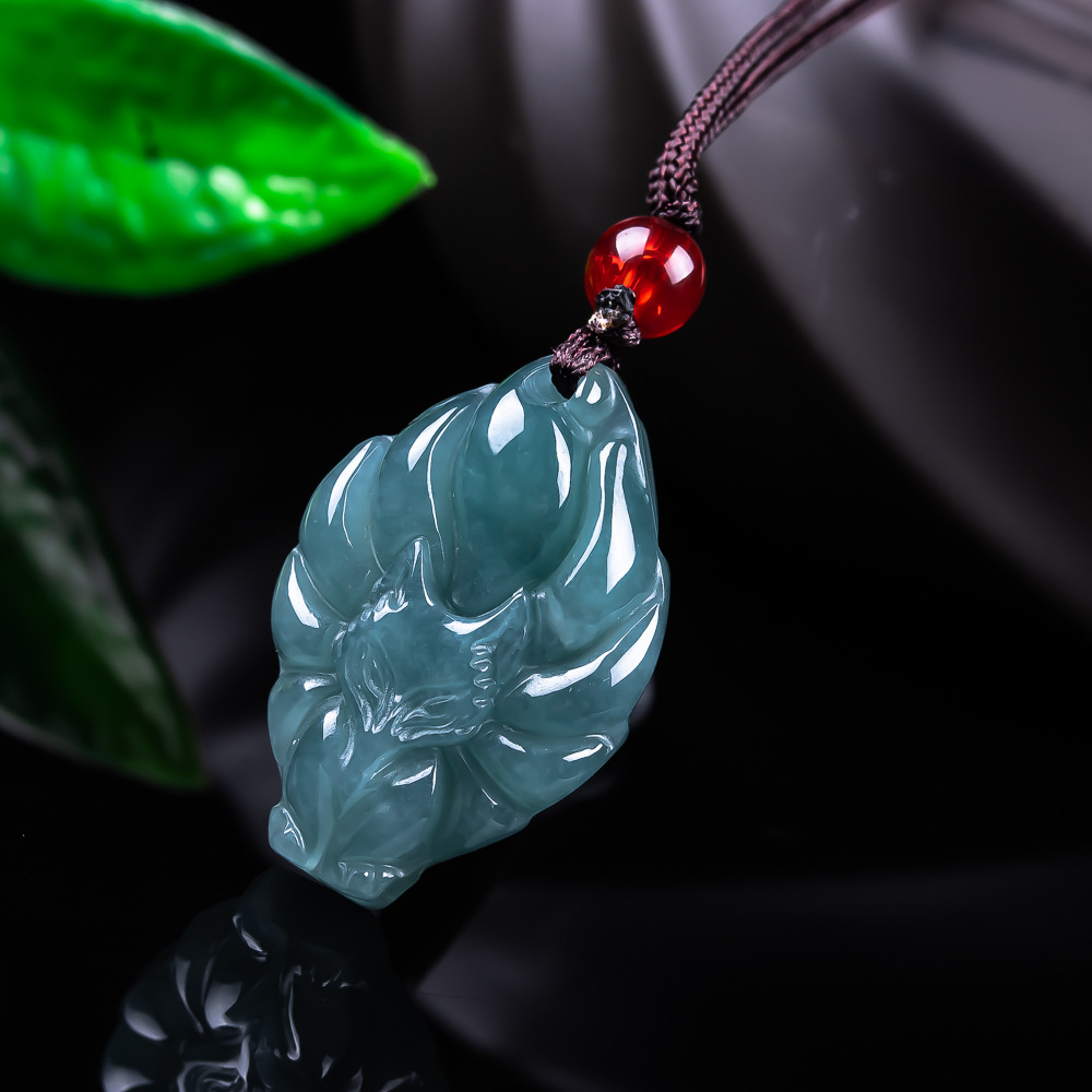 Natural Burmese Jadeite Fox Pe - огляд і ціна Vintage Fashion Necklace