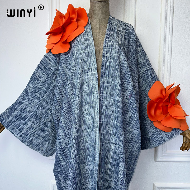 WINYI Kimono Catwalk model was - огляд і ціна Patchwork Jean Jacket