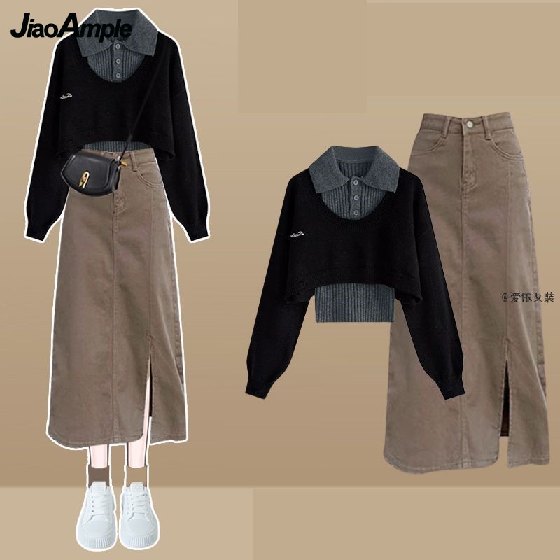 Women Spring Autumn New Vintag - огляд і ціна Denim Skirt Midi Vintage
