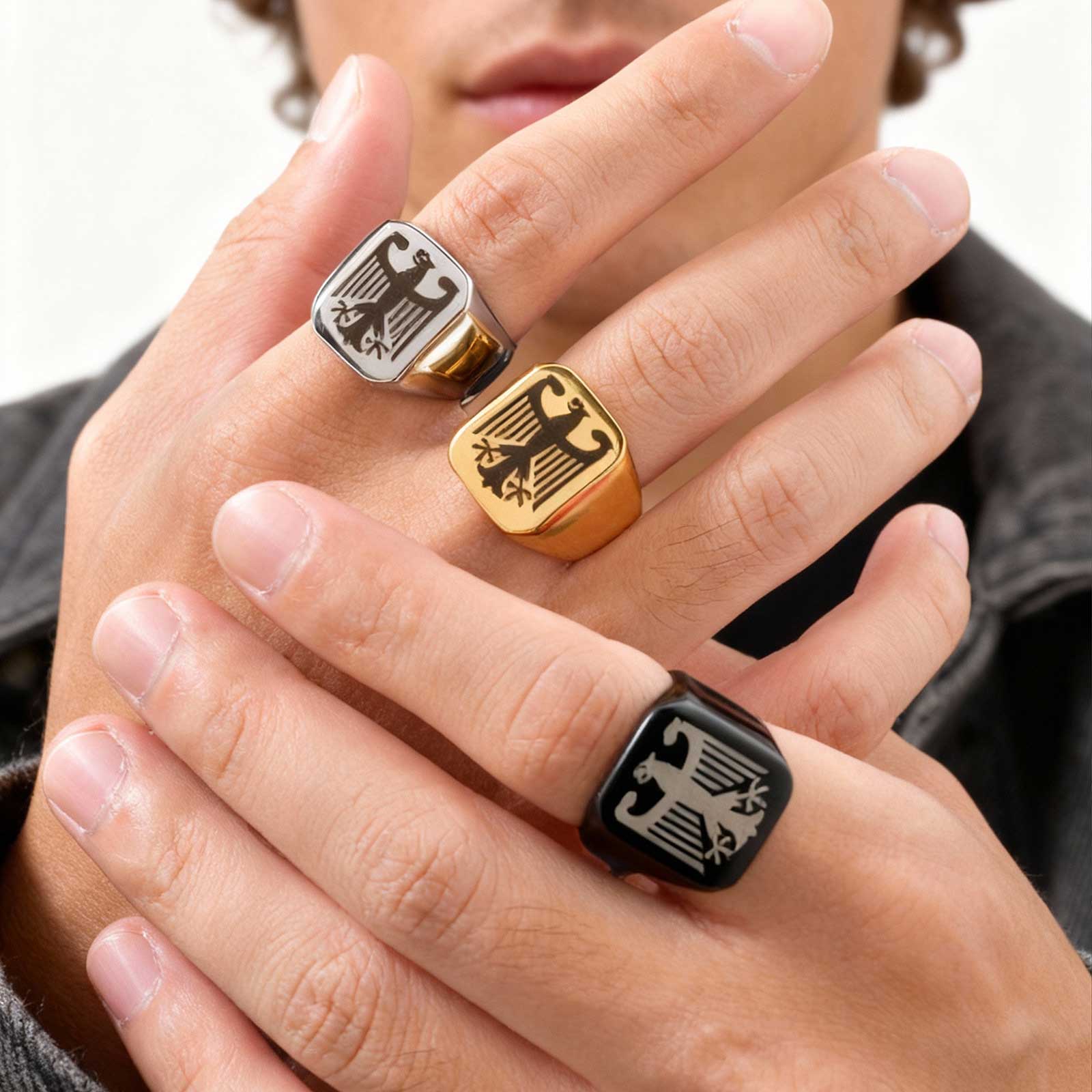 Custom Flying Hawk Eagle Ring  - огляд і ціна Vintage Fashion Names