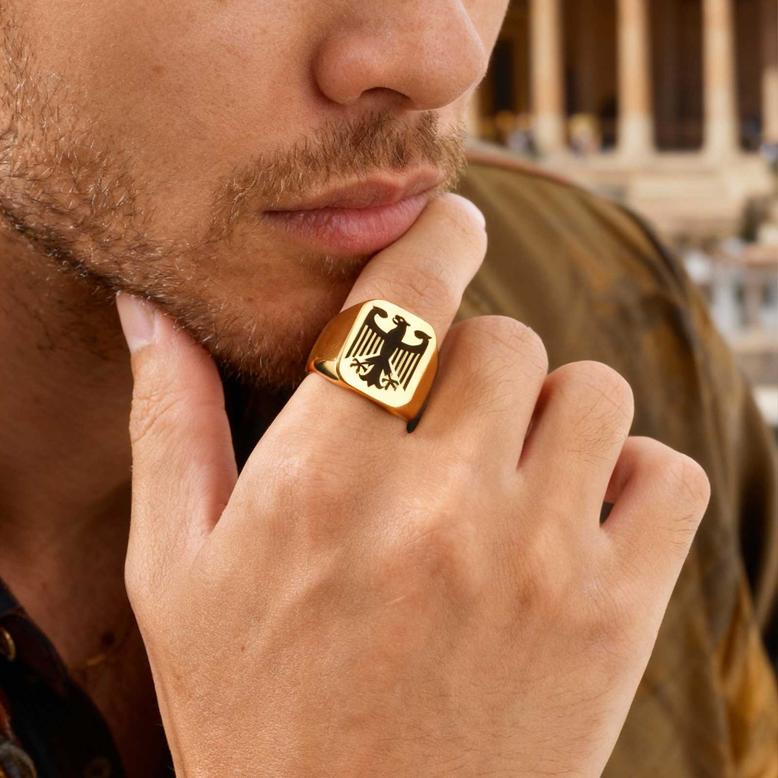 Custom Flying Hawk Eagle Ring  - огляд і ціна Vintage Fashion Names