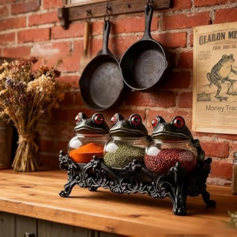 Witch ThreePiece Spice Jars Se - огляд і ціна Quirky Vintage Fashion
