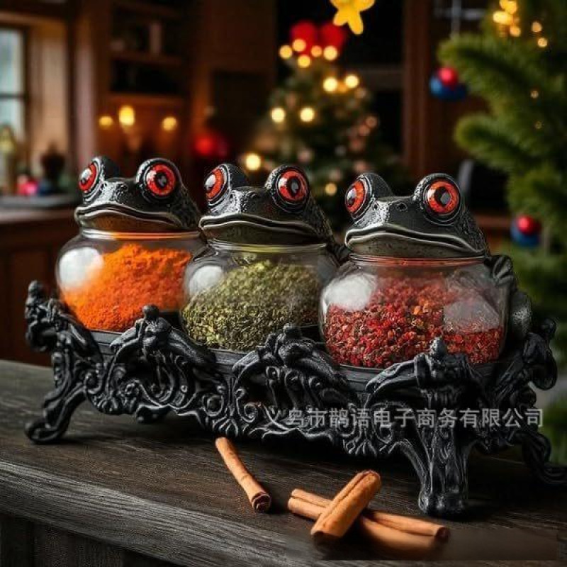 Witch ThreePiece Spice Jars Se - огляд і ціна Quirky Vintage Fashion