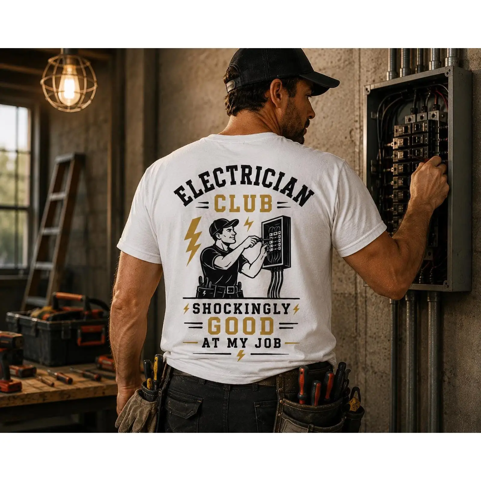 Electrician T Shirt Shockingly - огляд і ціна Vintage Fashion Jobs