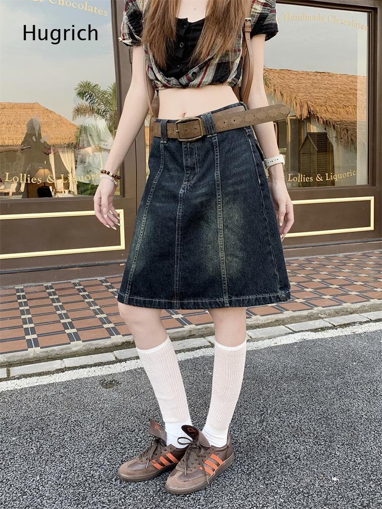 Streetwear Vintage A Line Deni - огляд і ціна Denim Skirt Midi Vintage