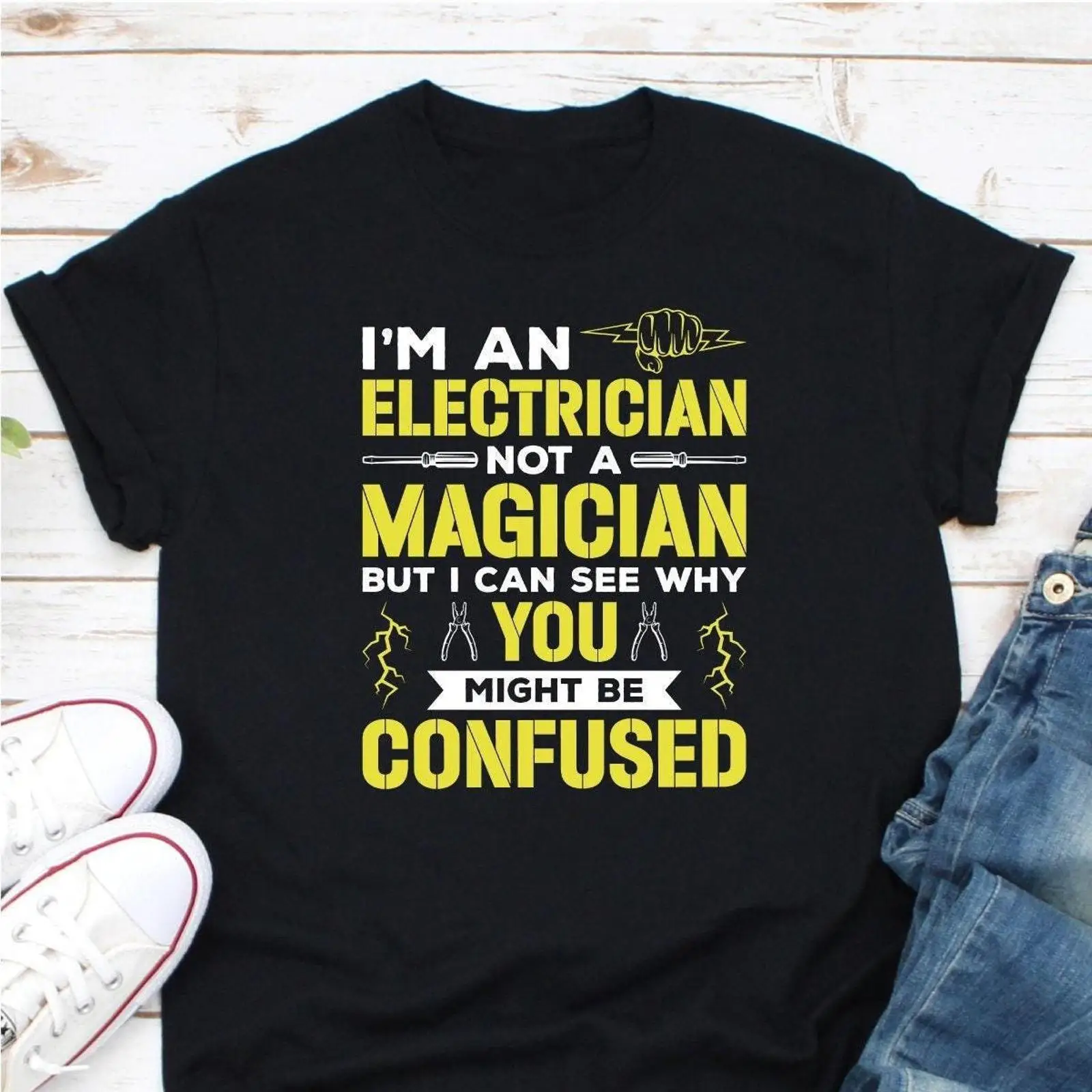 I'm An Electrician Not A Magic - огляд і ціна Vintage Fashion Jobs