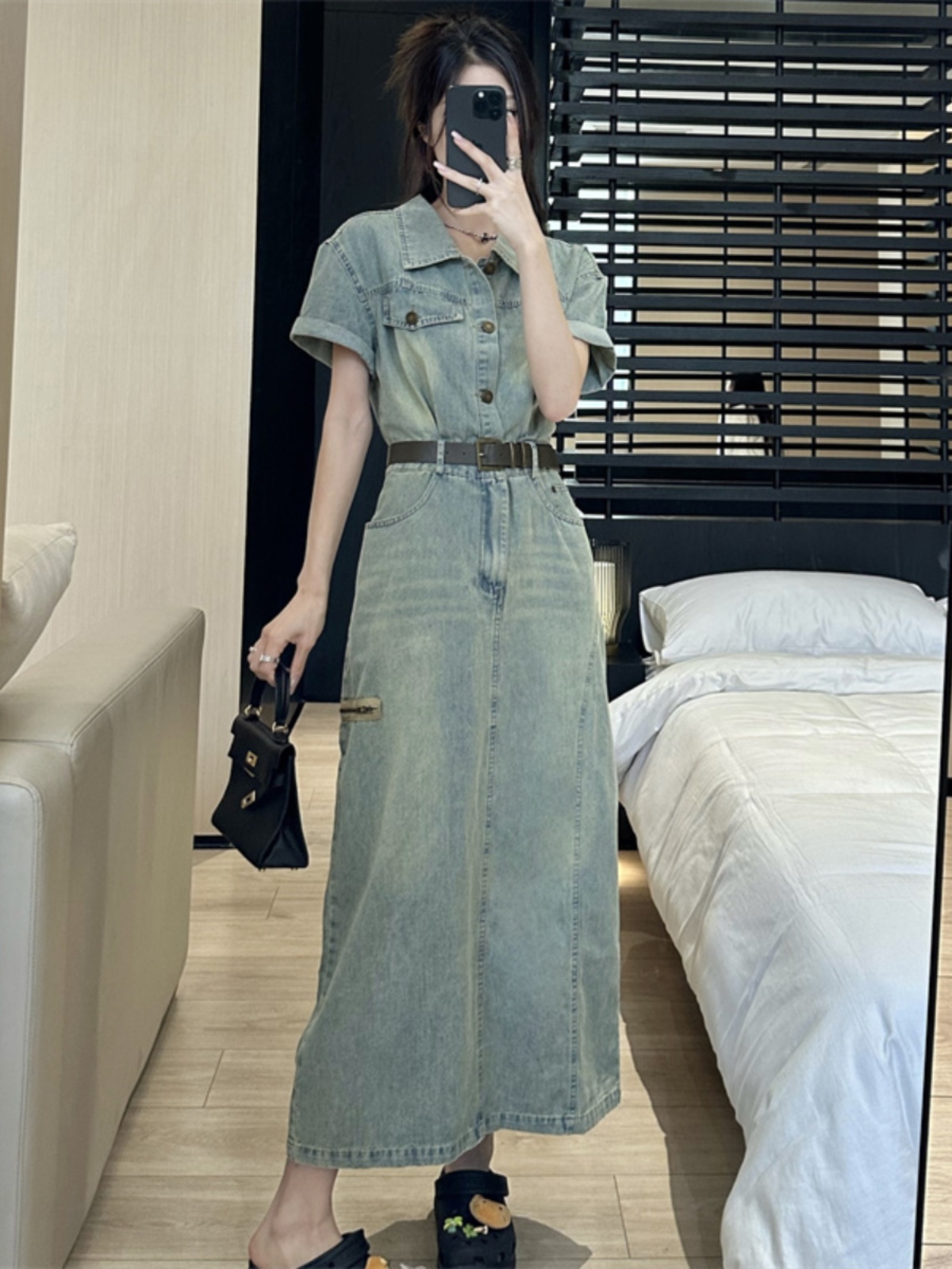 plus Size Vintage American Sle - огляд і ціна Denim Skirt Midi Vintage